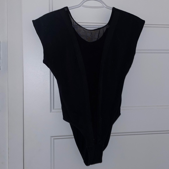 American Apparel Bodysuit with Mesh, Size Small - Picture 2 of 3